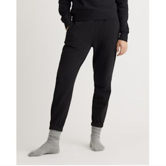 Quince Organic Heavyweight Fleece Joggers Size Small - Picture 1 of 3